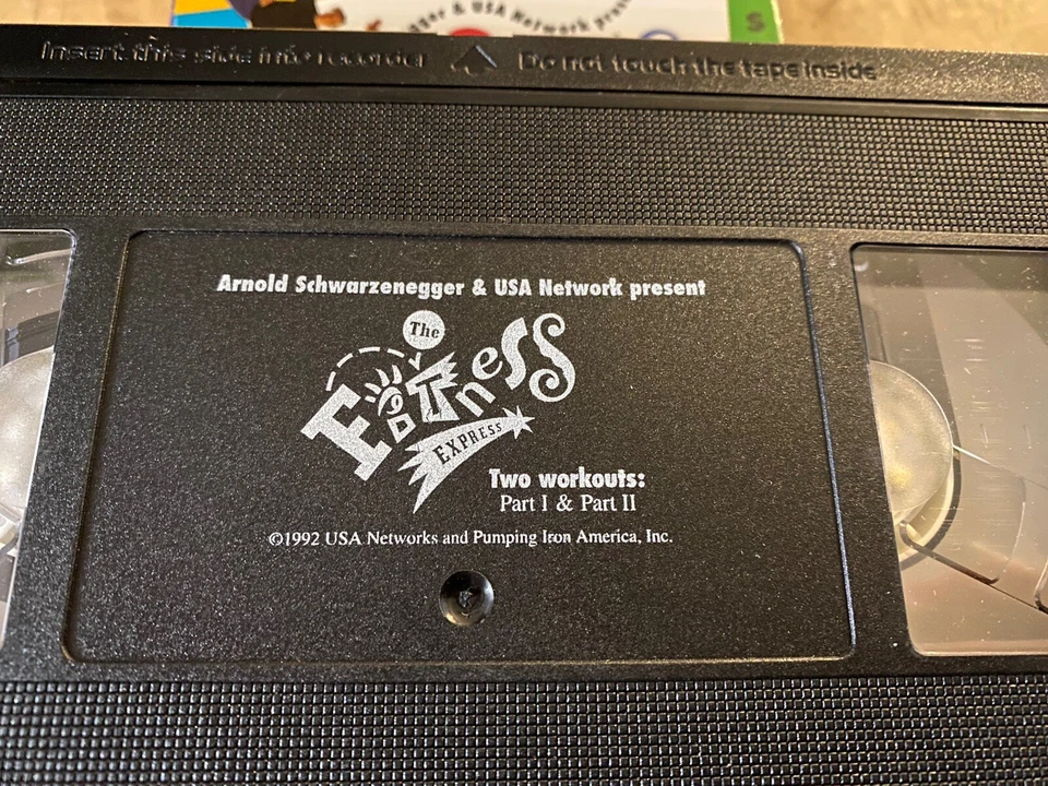 Arnold Schwarzenegger Fitness Workout Exercise VHS Tape 1992, Kids Vtg Media HTF - Image 4 of 4