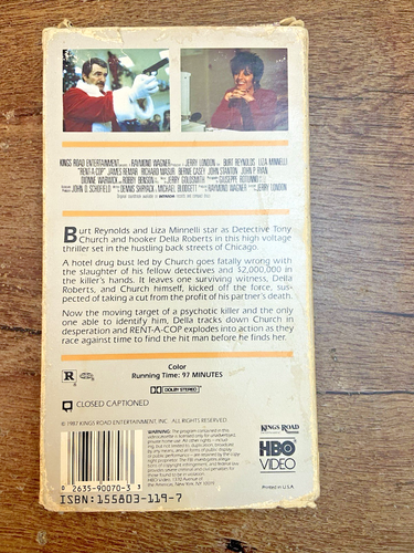 Rent-A-Cop (VHS, 1990) Burt Reynolds, Lizzi Minelli - Bild 2 von 3