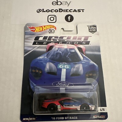 Hot Wheels Car Culture Circuit Legends 16 Ford GT Race Loose 2018