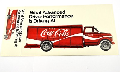 Coca-Cola Coke USA Flyer Karton Karte Truck Lieferwagen Motiv