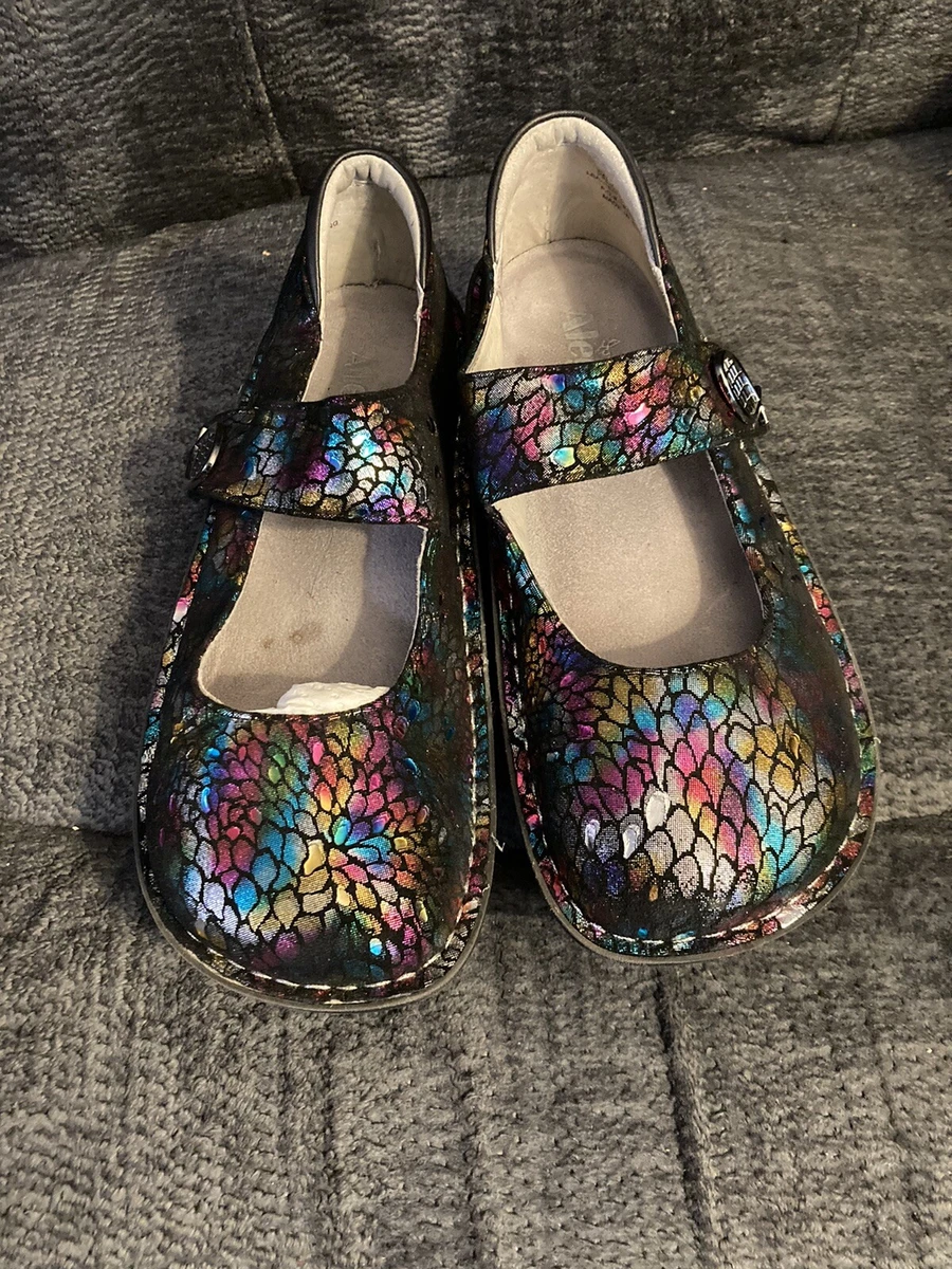 Alegria Paloma Minnow Rainbow Mary Jane Nurse Shoes size 8 81 2