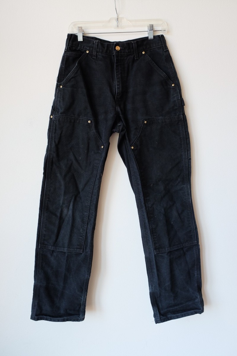 Carhartt B01 Dungaree Fit ブラック 36x30 Carhartt B01 Loose Original Fit Double Front Work Dungaree