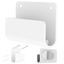 Adhesive and Screw Fixed Wall Mount Holder Bracket Socket Pocket for Cellphone