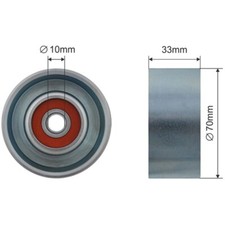 NTY Umlenk-/Führungsrolle Keilrippenriemen für Nissan Micra IV K13 1.2