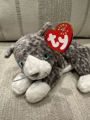 TY Beanie Baby - PURR the Kitten (7.5 inch) - MWMT's - DOB March