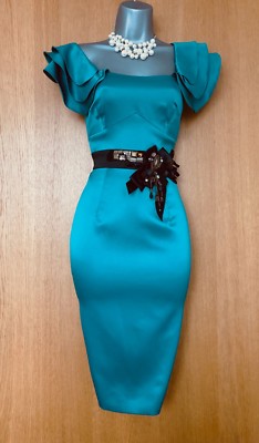 karen millen teal dress