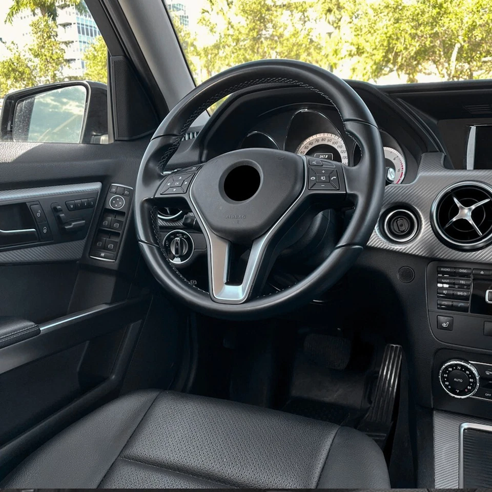 Capa de assento inferior preta para motorista Mercedes Benz C250 C300 C350 2008-2014 - Imagem 2 de 4