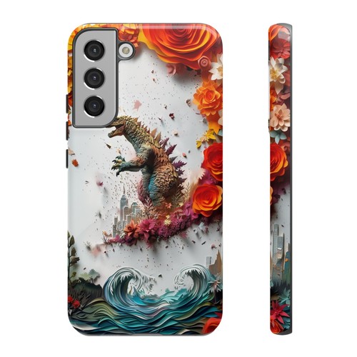 Phone Ink - Tough Case for iPhone Galaxy Pixel - Dino Monster Kaiju Paper Cut - Picture 150 of 191
