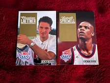 2 Card Lot of 1992-93 Skybox NBA Draft L.Sprewell DP24 & C.Laettner DP3