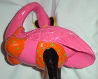 VTG PINK LADY FLAMINGO STATUE in POLKA DOT BIKINI & SUNGLASSES-PLASTIC/15"/VTG — photo 6
