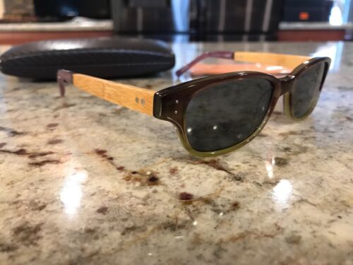 Cole Haan Polarized Oversized Sunglasses HC9008 Beige/Clear 