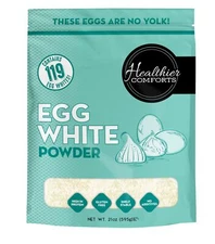 Healthier Comforts Egg White Protein Powder | Pure Dried Egg Whites Unflavore...