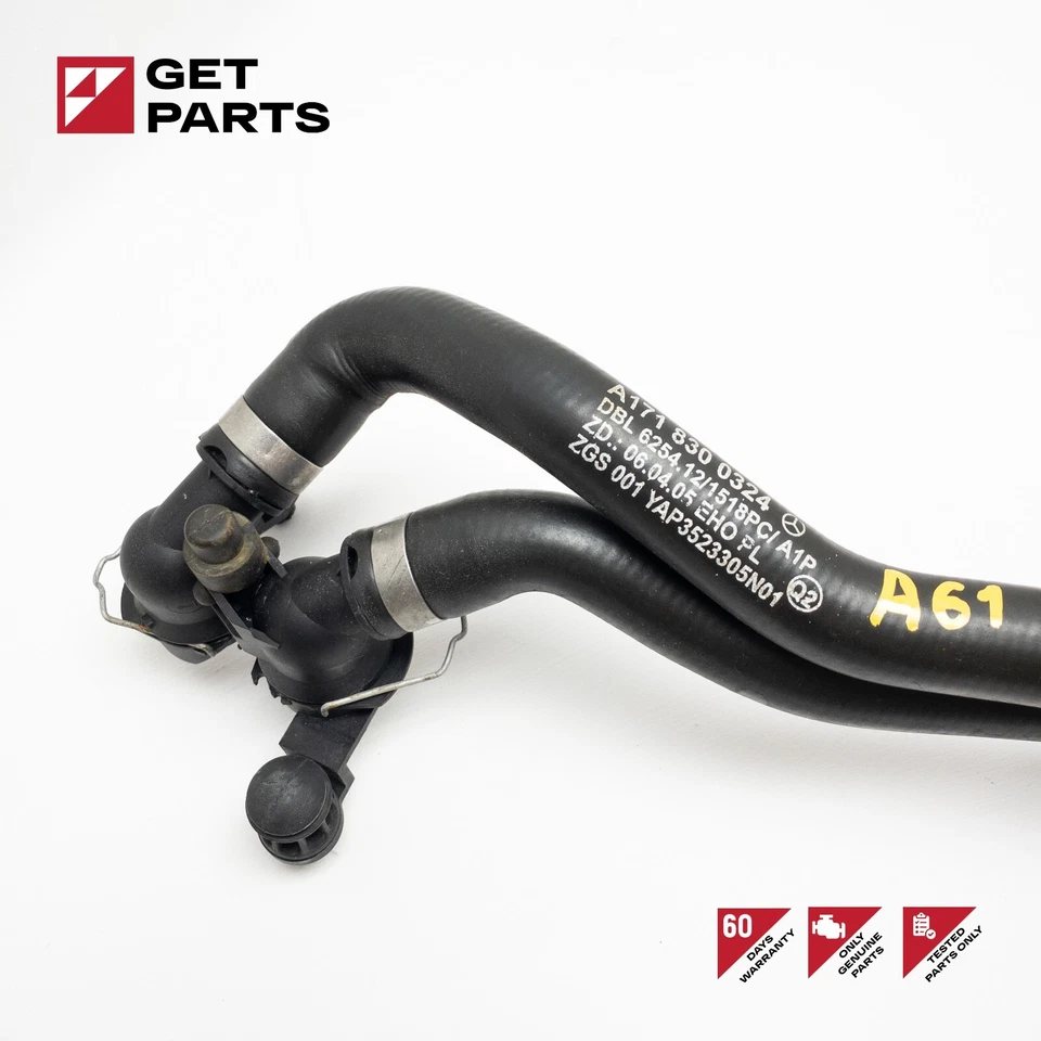 05-11 MERCEDES-BENZ R171 SLK300 SLK350 Mangueras de refrigerante de agua Tubos A1718300324 Foto 2 de 4