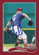 Chad Bell 2015 Frisco RoughRiders Signed Card