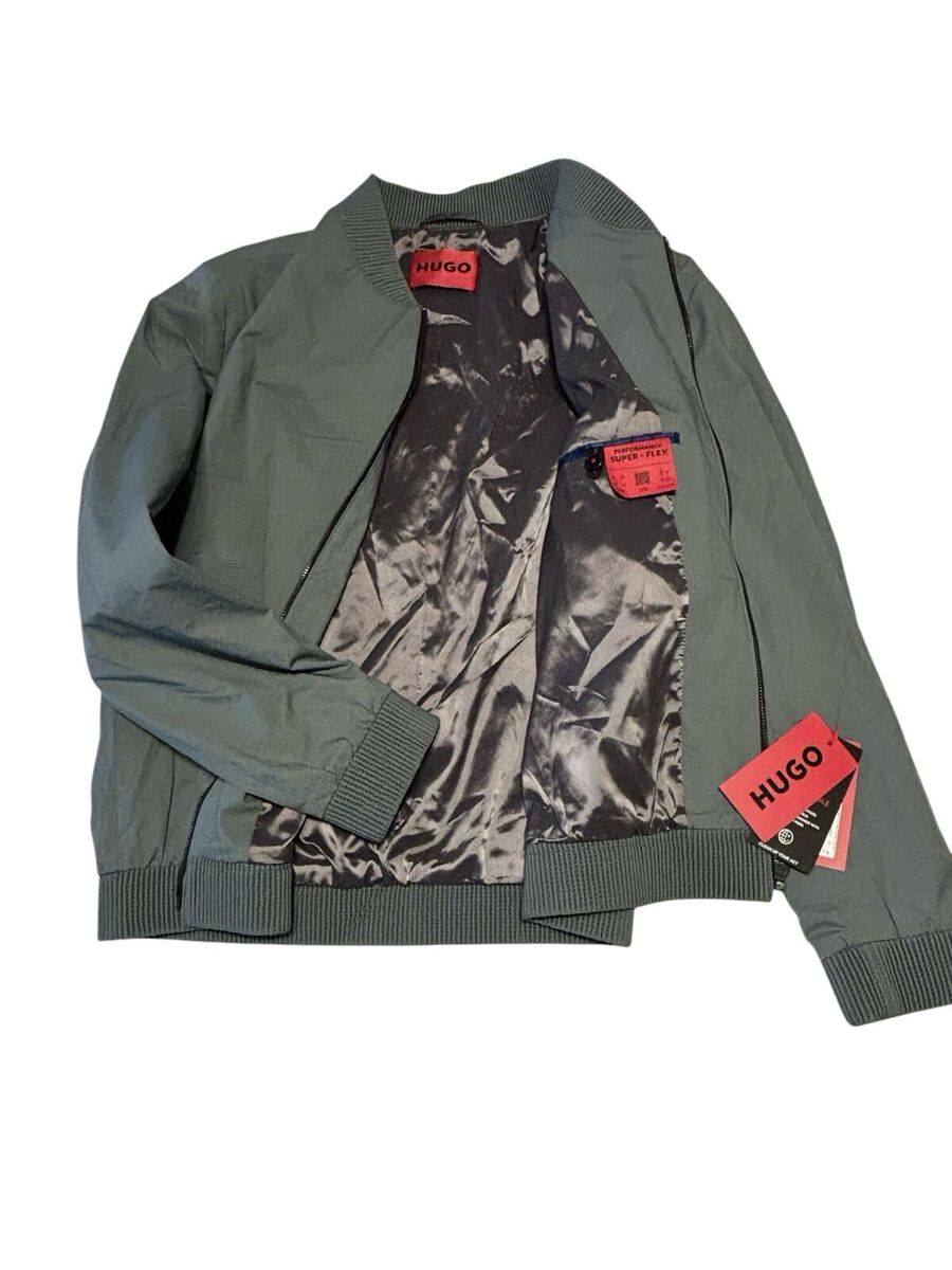 Hugo Boss Men's Ukashi Slim Fit Bomber Jacket Stretch Hugo Boss Men's Ukashi Slim Fit Bomber Jacket Stretch