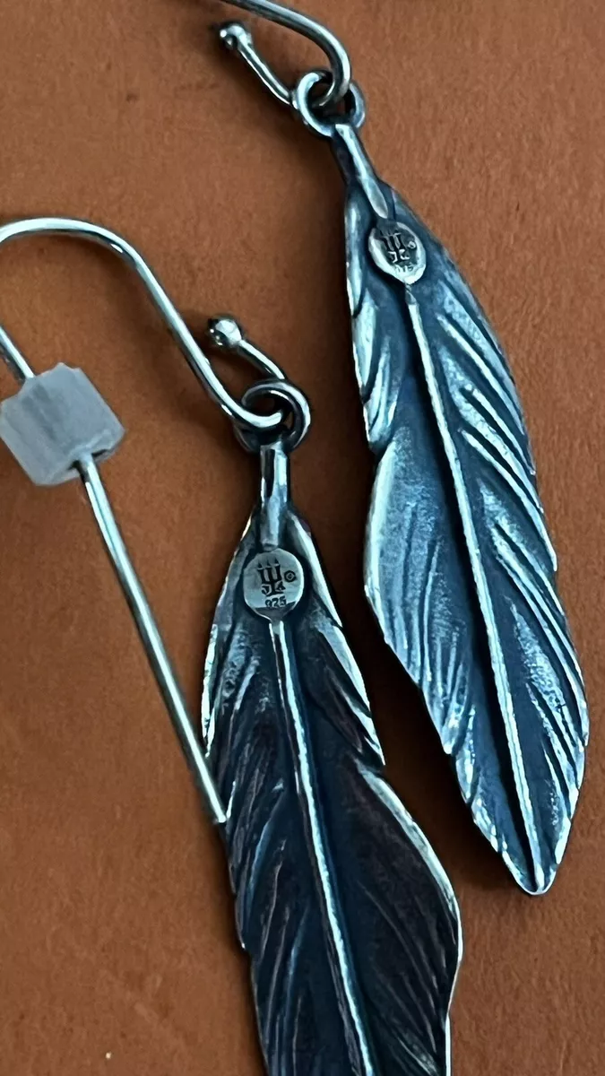 Huia Feather Earrings - Silver – The Poi Room Ltd