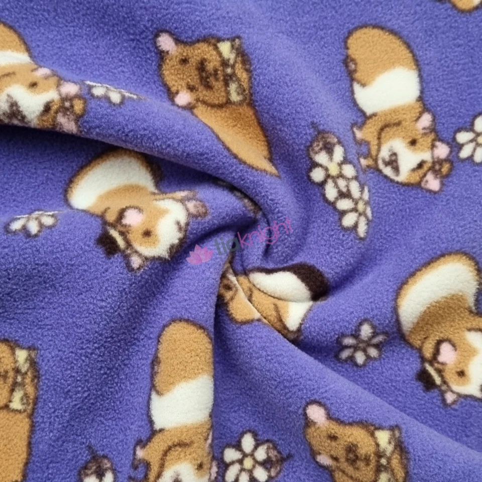 Polar Fleece Anti Pill Soft Washable Blanket Loungewear Fabric Material- Printed - Image 3 of 4