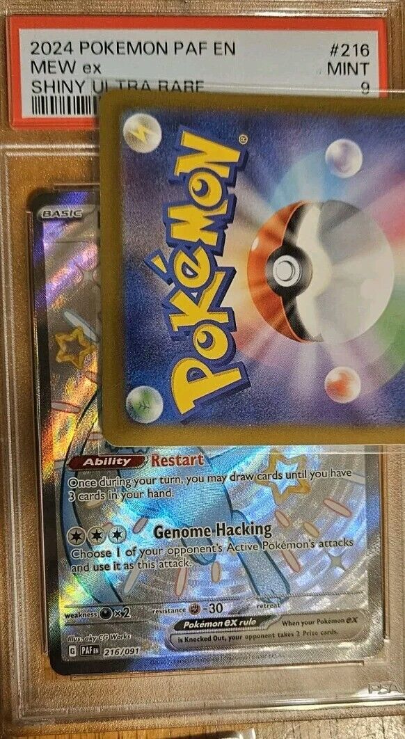 Mew ex 2024 Pokemon Paldean Fates 216/091 Shiny Ultra Rare Mew ex 2024 Pokemon Paldean Fates 216/091 Shiny Ultra Rare
