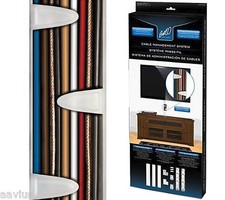 Bell'O TV Cable Concealer Trunking Wire Cord Management Hiding Wall Mount System