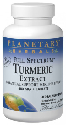 Planetary Herbals Turmeric Extract Full Spectrum 450 mg 60 Tabs