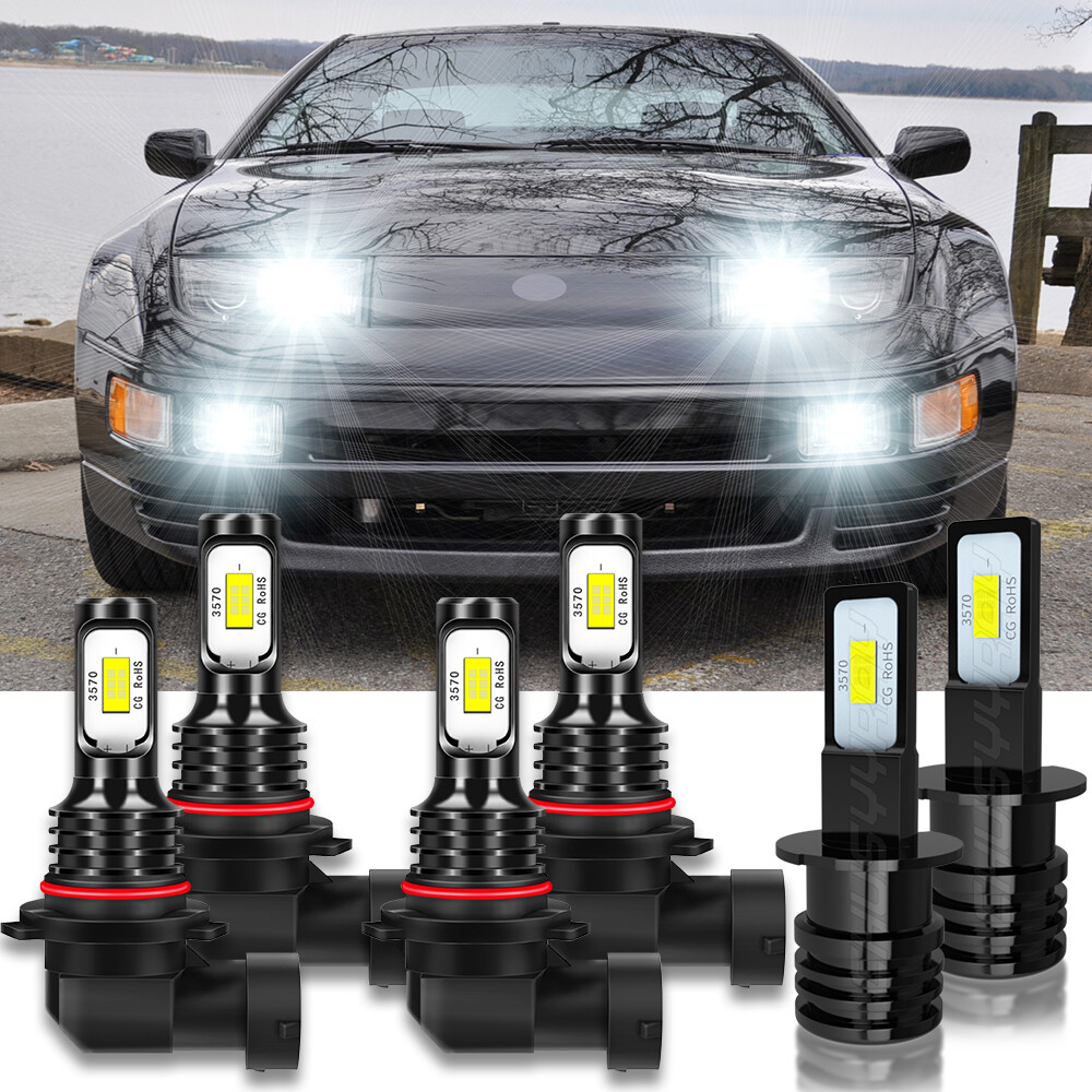 For Nissan 300ZX 1990-1996 6000K LED Headlight High Low +
