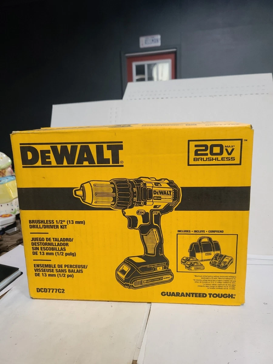 Dewalt 20V Max Cordless Drill Driver Kit Compact Brushless