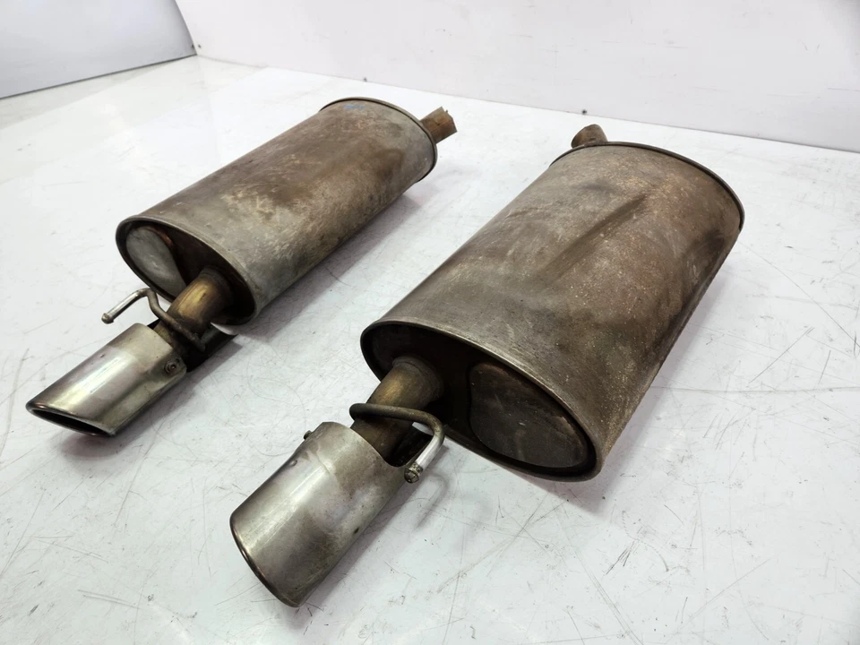 ✅ 04-07 Juego de silenciador de escape tubo trasero derecho izquierdo OEM Jaguar XJ8 Foto 3 de 4