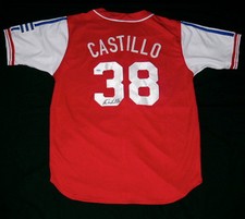 RUSNEY CASTILLO AUTOGRAPHED JERSEY (RED SOX - CUBA)  PSA/DNA!