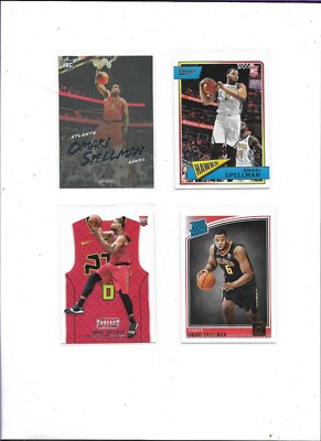 OMARI SPELLMAN LOT (4) 2018-19 RATED RC, THREADS RC, CLASSICS RC, LUMINANCE RC