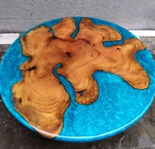 42" Epoxy Dining Table Top / Epoxy Resin Center Table Top