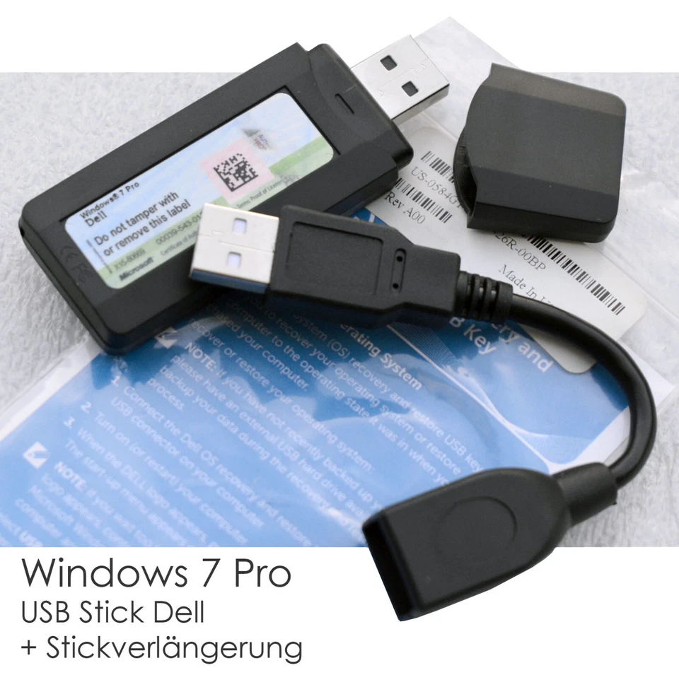 WINDOWS 7 PROFESSIONAL 64-BIT FÜR DELL 8GB 4GB KINGSTON USB STICK ENGLISCH NEW 2 - Bild 3 von 3
