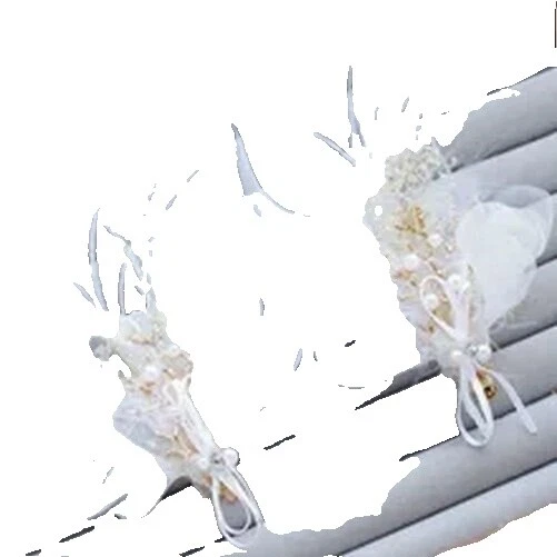 Horquillas Pelo Cabello Novia de plumas blancas