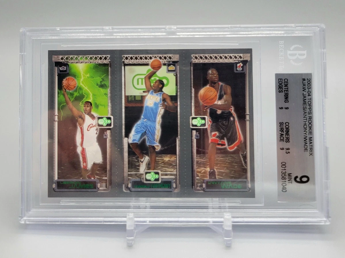 RC LeBRON・WADE・ANTHONY / NBA 2003-04 Fleer Draft Day Trio RC LeBron James Dwyane Wade Carmelo