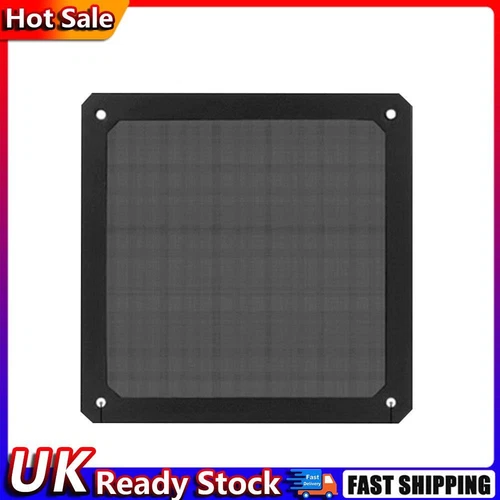 3Pcs Magnetic Dust Filter Computer Case Fan Dustproof Mesh Cover Net (9cm)(Black