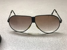 Vintage Foldable Ferrari Sunglasses with Leather Zipper Case