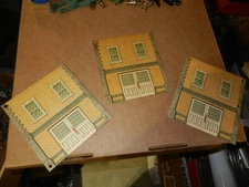 3 A C Gilbert Erector "NE" Skyscraper Panels, 6 inch Garage Entrance, Original