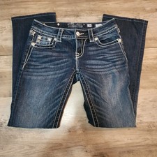 Miss Me Women's Signature Boot Cut Jeans, Size 26, Embellished
