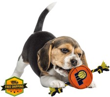Pets First NBA Pacers Tough Dog Toy Tug Rope Squeaker One Size
