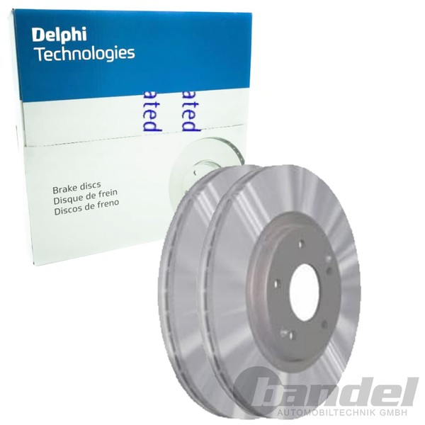 2X Delphi Bremsscheiben 298Mm BelÜFtet Vorne Passend FÜR Ssangyong Tivoli XLV |-image