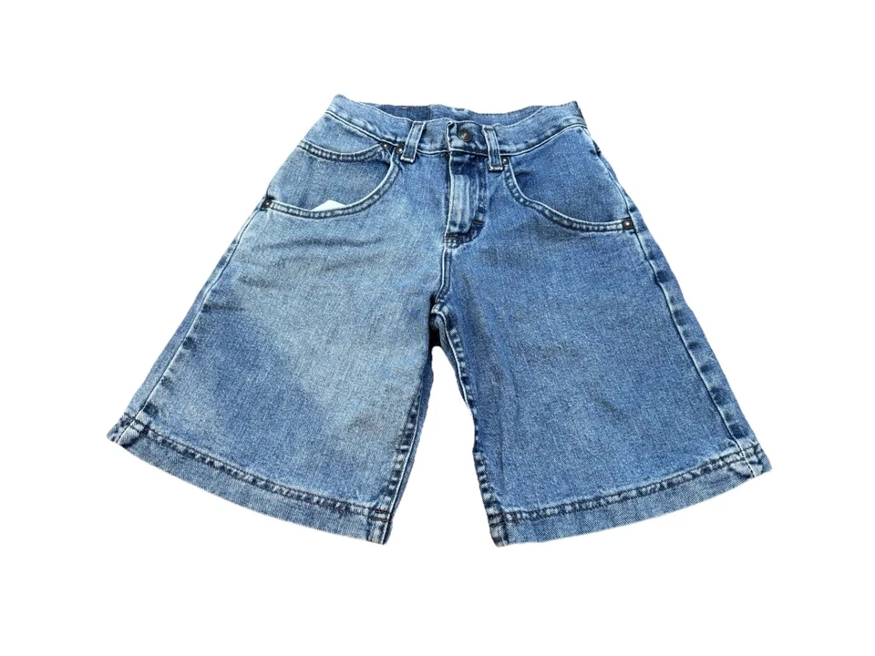 Pantalones Cortos Denim Lee Kid Línea Larga “papá” Pantalones Cortos 8 Desteñidos De Colección Años 90 Unisex Niños Jean Foto 2 de 3