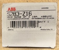 ABB S283-Z16 Circuit Breaker 16A 3P 480V-NIB