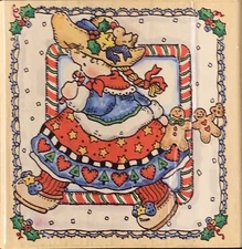 Penny Black Sweet Christmas Wishes Gingerbread Rubber Stamp