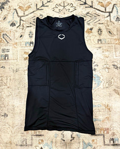 EvoShield Padded Catcher Chest Protector Sleeveless Shirt Black L/G
