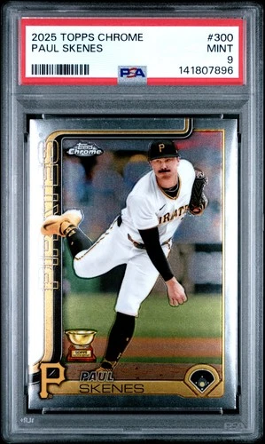 2025 Topps Chrome #300 Paul Skenes PSA 9
