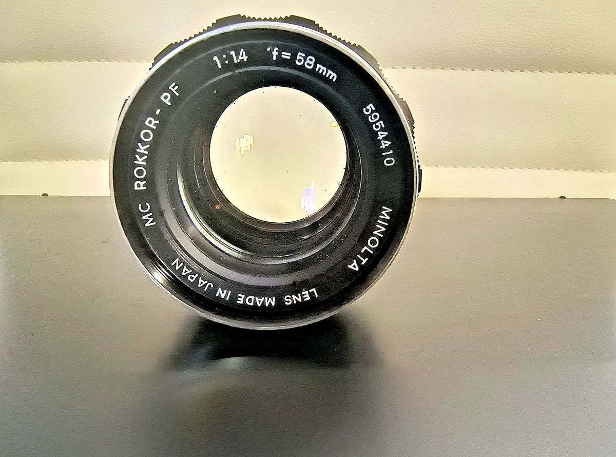 ミノルタ SRT101 シルバー MC ROKKOR-PF 58mm F/1.4 Minolta SRT 101 SRT101 Film Camera MC ROKKOR-PF 58mm f/1.4 lens | eBay