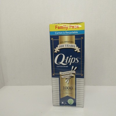 Family Pack Q-Tips Cotton Swabs, Lot of 2 (2 x 500 Ct. Packs) Variety of Uses