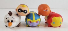 TSUM TSUM 5 Piece Lot Olaf Mr. Incredible Iron Man Thanos Hank Disney Marvel