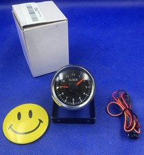 2 Inch Clock Gauge Meter 12-hour Format For Rv Car Sedan Boat Motorcycle