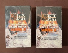 1990-91 Pro Set NHL Hockey Series 2  Wax Box (36 Packs) - Factory Sealed Lot 2