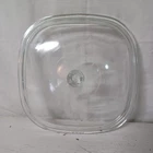 Vintage Pyrex Clear Glass Square Casserole Lid P-10-C-1 Replacement Corningware